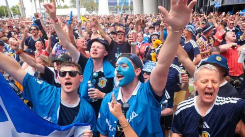 Scotland fans at the World Cup