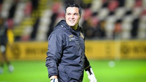 Newport's new head of goalkeeping Rob Thomas.