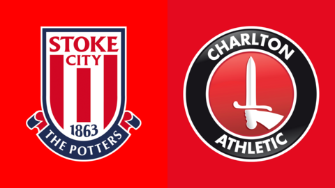 Stoke City and Charlton Athletic club badges