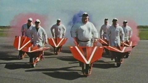 The Red Barrows performing in 1991.