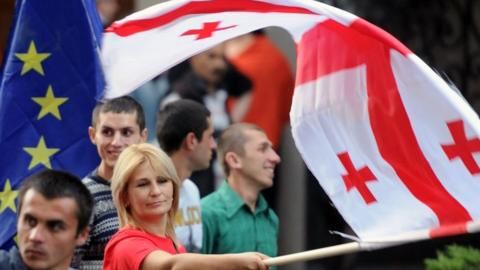 Opposition UNM rally in Tbilisi, 5 Oct 16