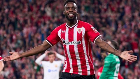 Inaki Williams celebrates