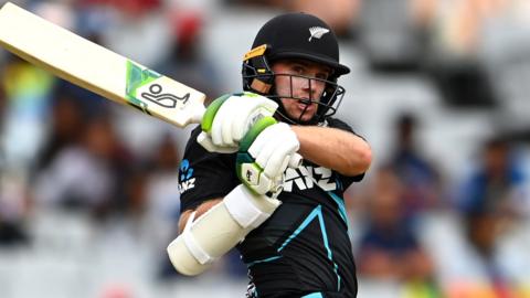 Tom Latham batting for New Zealand