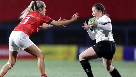 Maeve Liston in action for Ulster against Munster.