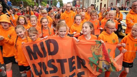 Mid Ulster ladies team at 2023 Foyle Cup