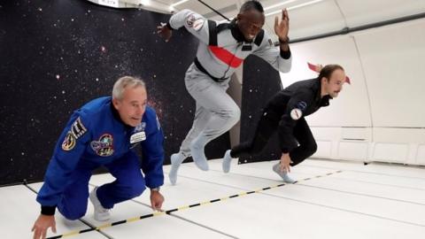 Usain Bolt in space race