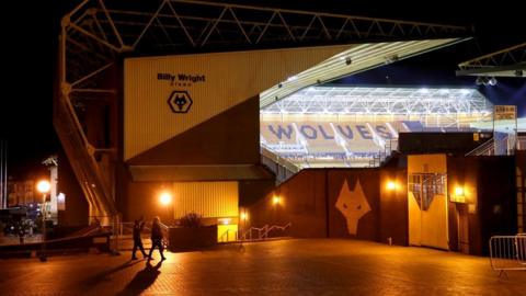 A general view of the stadium ahead of the Premier League match at Molineux Stadium, Wolverhampton. Picture date: Thursday February 10, 2022.