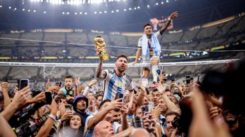 Argentina celebrate World CUp