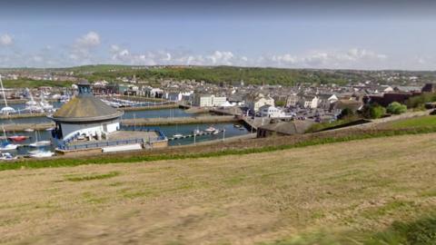 View of Whitehaven and harbour from Wellington Lodge