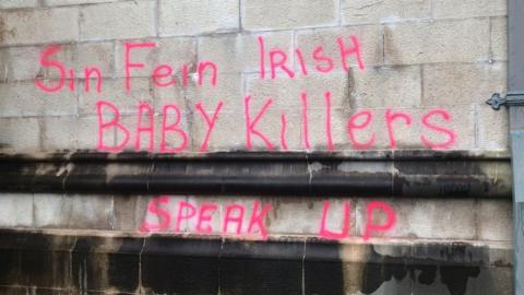 Graffiti at St Patrick's Cathedral, Armagh