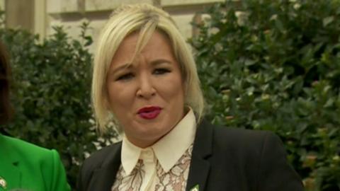 Sinn Féin's northern leader Michelle O'Neill rejects the idea of forming a shadow assembly saying she has no interest in a "Mickey mouse" affair.