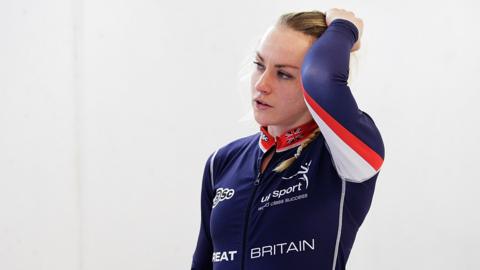Mica McNeill after a run in the Women's Bobsleigh at the 2016 World Championships