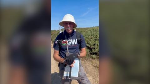 Grandad walking Wales 