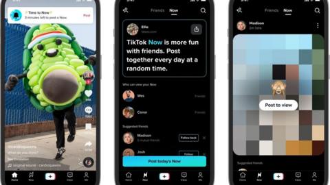 TikTok Now promo images