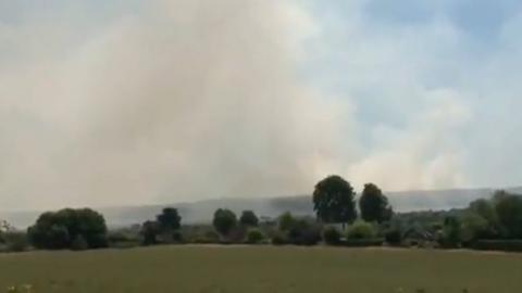 Smoke seen on Salisbury Plain