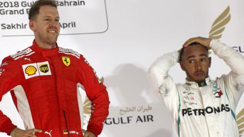 Lewis Hamilton and Sebastian Vettel