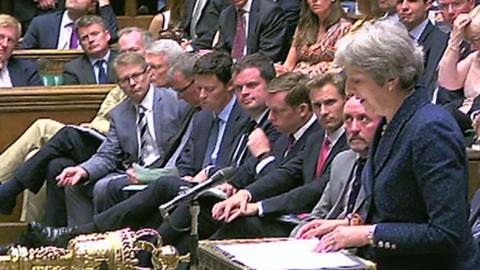 Theresa May in Commons