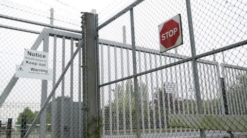 Gates at Yarl's Wood