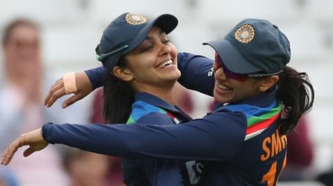 Harleen Deol celebrates her amazing catch