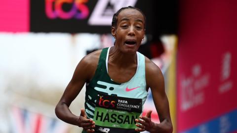 Sifan Hassan in shock after her stunning win