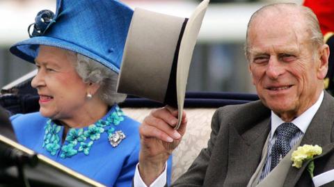 The Duke of Edinburgh with The Queen