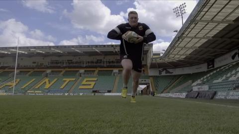 Northampton Saints rugby player Ehren Painter tells Newsbeat that in his job "bigger is better".