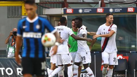 Inter are beaten by Bologna