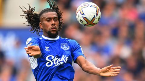 Alex Iwobi in action for Everton