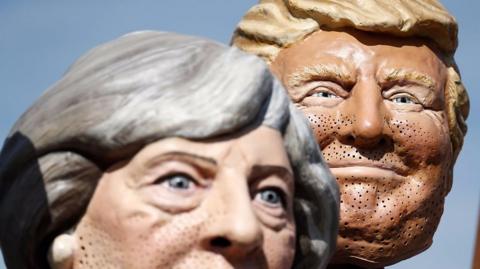 Masks of May and Trump