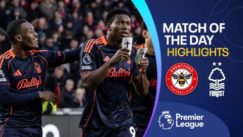 Nottingham Forest's Taiwo Awoniyi celebrates his goal against Brentford