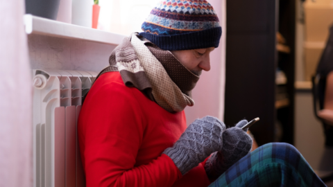 Man in woolly hat