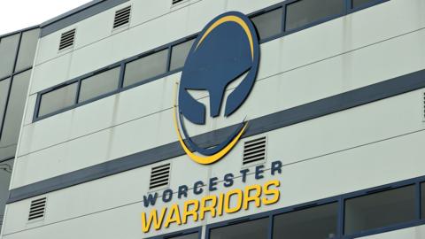 A general view outside of the Sixways Stadium, home of Worcester Warriors