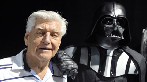 Dave Prowse with 'Darth Vader'