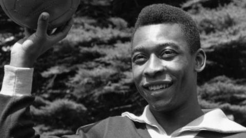 Pele, pictured in 1963