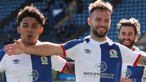 Blackburn Rovers celebrate