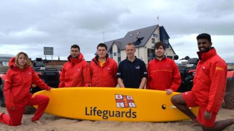 Members of the RNLI team in the north of Wales