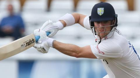 Liam Trevaskis batting for Durham