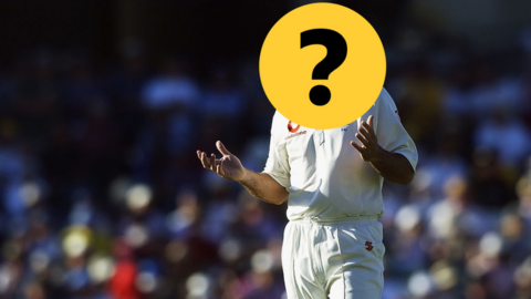 Photo of an England player with his face hidden