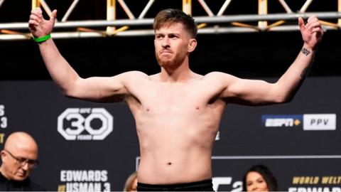Jack Shore at a weigh in ahead of UFC London