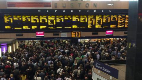 Euston at a standstill