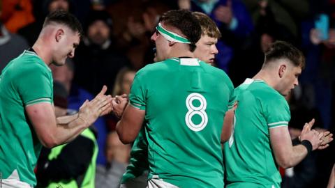 Ireland celebrate win over Wales