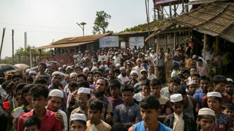 Rohingya refugees in Cox's Bazar camp
