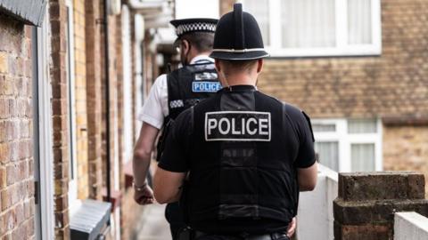 Essex Police at Railway Square, Brentwood