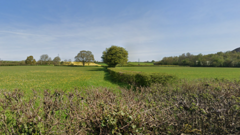 Fields earmarked for development off the A362 near Midsomer Norton