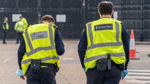 Border Control staff at the Port of Dover