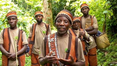 A group of Batwa men