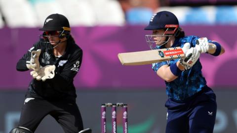 Tammy Beaumont plays a shot