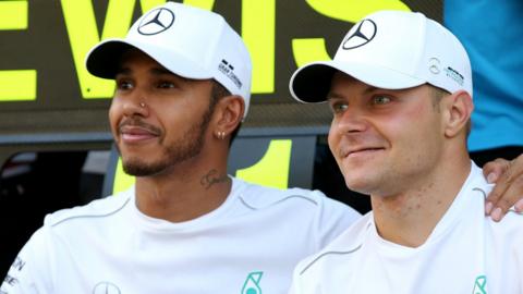 Lewis Hamilton and Valtteri Bottas