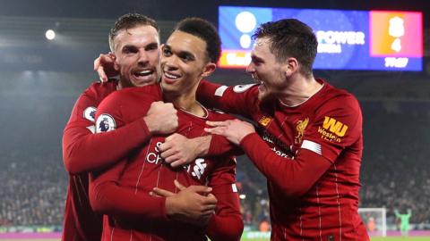 Jordan Henderson, Trent Alexander-Arnold and Andy Robertson