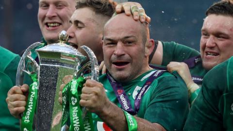 Ireland's Rory Best after winning the Grand Slam